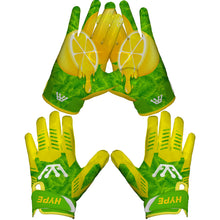 Lemon Drip Football Gloves