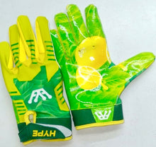 Lemon Drip Football Gloves