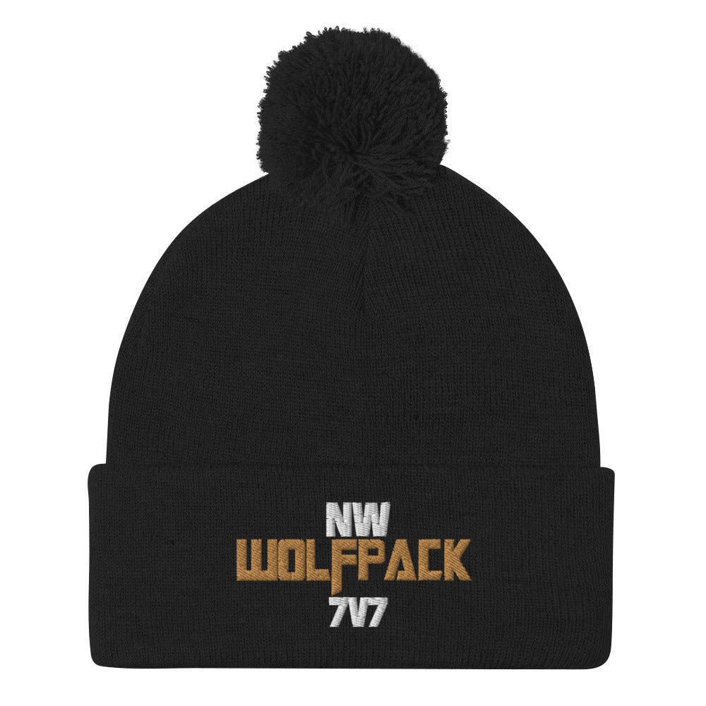 NW Wolfpack Pom Beanie